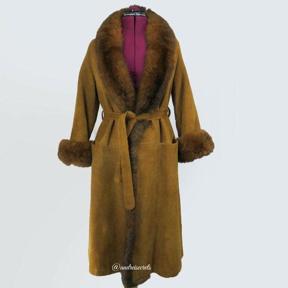 Bonnie Cashin for Sills brown Fur coat size 8